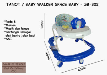 Anekadoo - Toko Mainan Baby Walker Space Baby Karakter Lumba-lumba di kota Probolinggo