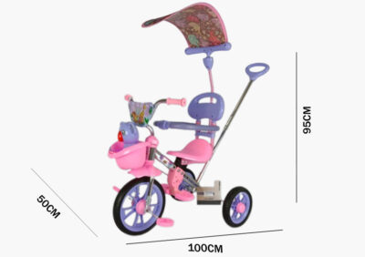 Anekadoo - Toko Mainan Sepeda Anak Sepeda Roda Tiga BMX Safari 722 Pink di Kota Probolinggo