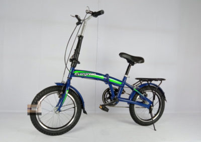 Anekadoo - Toko Mainan Sepeda Lipat Evergreen Ukuran 16 Biru di Kota Probolinggo