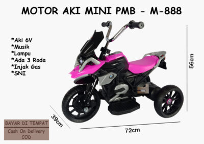 Anekadoo - Toko Mainan Motor Aki Mini M-888, di kota Probolinggo