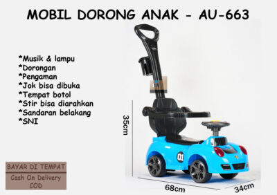 Anekadoo - Toko Mainan Mobil Dorong Dinaiki Anak - AU-663, Mobil-mobilan, di kota Probolinggo