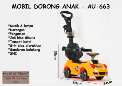 Anekadoo - Toko Mainan Mobil Dorong Dinaiki Anak - AU-663, Mobil-mobilan, di kota Probolinggo