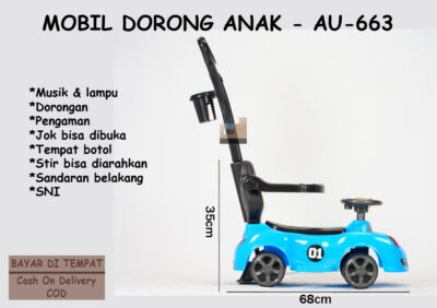 Anekadoo - Toko Mainan Mobil Dorong Dinaiki Anak - AU-663, Mobil-mobilan, di kota Probolinggo