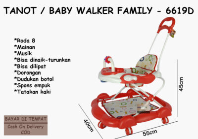 Anekadoo - Toko Mainan Baby Walker Family - 6619-D di kota Probolinggo