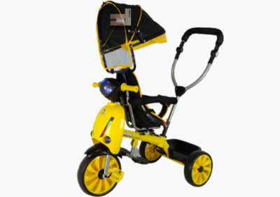 Anekadoo - Toko Mainan Sepeda Roda Tiga Exotic ET-2251, Baby Stroller, Sepeda Anak, Kuning di kota probolinggo