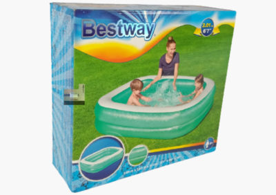 Anekadoo - Toko Mainan Kolam Renang Karet Bestway – 2.01 M x 1.50 M x 51 Cm, Hijau, Kolam Mandi Anak, (SS) di kota probolinggo