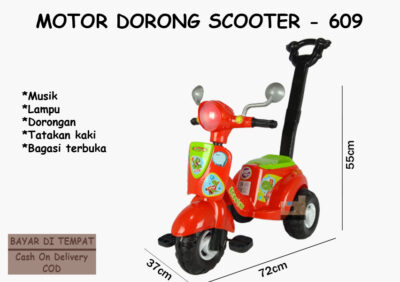 Anekadoo - Toko Mainan Motor Dorong Scooter 609 M,di kota Probolinggo