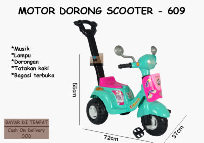 Anekadoo - Toko Mainan Motor Dorong Scooter 609 TSC2,di kota Probolinggo