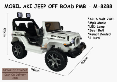 Anekadoo - Toko Mainan Mobil Aki Jeep M-8288, di kota Probolinggo