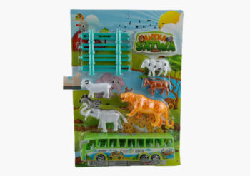 Anekadoo - Toko Mainan Figur Hewan Aneka Satwa Isi 5 pcs + Bus Set (OCT-1202), di kota probolinggo