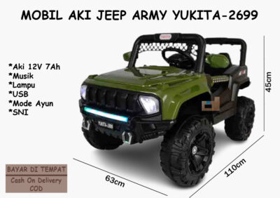 Anekadoo - Toko Mainan Mobil Aki Jeep Yukita 2699 Hj,di kota Probolinggo