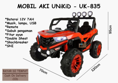 Anekadoo - Toko Mainan Mobil Aki Jeep UNiKiD UK-835, di kota Probolinggo