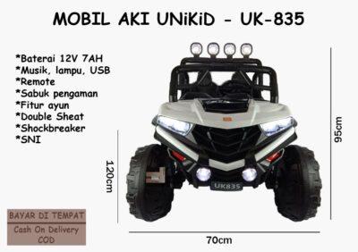 Anekadoo - Toko Mainan Mobil Aki Jeep UNiKiD UK-835, di kota Probolinggo