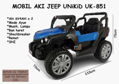 Anekadoo - Toko Mainan Mobil Aki Jeep UNiKiD UK-851 - 115 x 70 x 75 Cm, di kota Probolinggo