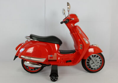 Anekadoo - Toko Mainan Motor Aki Vespa Scooter Vestic M-288, merah, di kota probolinggo