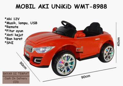 Anekadoo - Toko Mainan Mobil Aki WMT-8988 – 90 x 50 x 40 Cm, Mobil Cas, Merah di kota Probolinggo