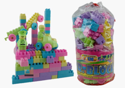 Anekadoo - Toko Mainan Puzzle Mr. Blocks 136 Pcs Tas Serut, di kota Probolinggo