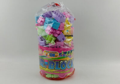 Anekadoo - Toko Mainan Puzzle Mr. Blocks 136 Pcs Tas Serut, di kota Probolinggo