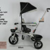 Anekadoo - Toko Mainan Sepeda Roda Tiga Aviator – AT-7703, Semi Stroller, Sepeda Anak, Abu-Abu di kota Probolinggo