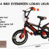 Anekadoo - Toko Mainan Sepeda BMX Logan Evergreen Ukuran 12 di kota Probolinggo