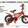 Anekadoo - Toko Mainan Sepeda BMX Logan Evergreen Ukuran 12 di kota Probolinggo