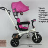 Anekadoo - Toko Mainan Sepeda Roda Tiga Iora T-11, Tricycle, Sepeda Anak, Pink di kota Probolinggo