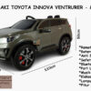 Anekadoo - Toko Mainan Mobil Aki Toyota Innova Venturer – M-7288 – 100 Cm x 50 Cm x 50 Cm, Mobil Mainan Anak, Mobil Aki, Abu-abu di kota Probolinggo