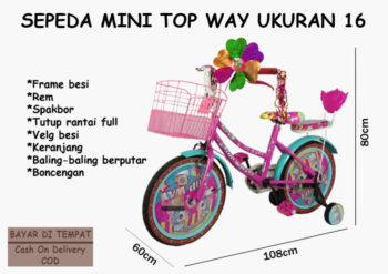 Anekadoo - Toko Mainan Sepeda Mini Top Way Ukuran 16 di kota Probolinggo
