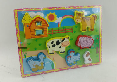 Anekadoo - Toko Mainan Puzzle Kayu Chunky Farm, Puzzle Edukasi, Puzzle Timbul di kota Probolinggo