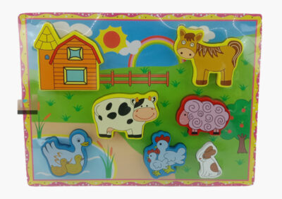 Anekadoo - Toko Mainan Puzzle Kayu Chunky Farm di kota Probolinggo