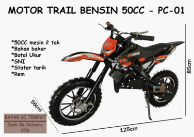 Anekadoo - Toko Mainan Motor Trail Bensin 2 Tak 50 CC (PC-01), di kota Probolinggo