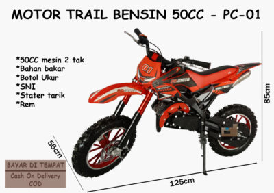 Anekadoo - Toko Mainan Motor Trail Bensin 2 Tak 50 CC (PC-01), di kota Probolinggo