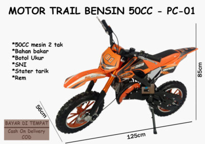 Anekadoo - Toko Mainan Motor Trail Bensin 2 Tak 50 CC (PC-01), di kota Probolinggo