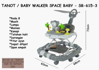 Anekadoo - Toko Mainan Baby Walker Space Baby SB-615-3, di kota Probolinggo