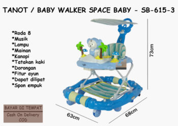 Anekadoo - Toko Mainan Baby Walker Space Baby SB-615-3, di kota Probolinggo