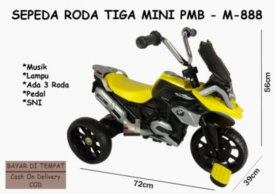 Anekadoo - Toko Mainan Sepeda Roda Tiga PMB M-888A, di kota Probolinggo