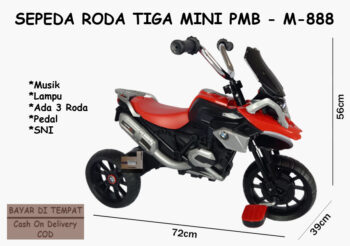 Anekadoo - Toko Mainan Sepeda Roda Tiga PMB M-888A, di kota Probolinggo