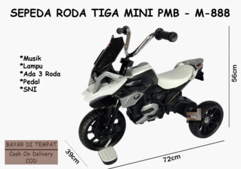 Anekadoo - Toko Mainan Sepeda Roda Tiga PMB M-888A, di kota Probolinggo