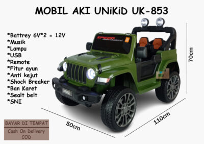 Anekadoo - Toko Mainan Mobil Aki Jeep Unikid UK-853, di kota Probolinggo