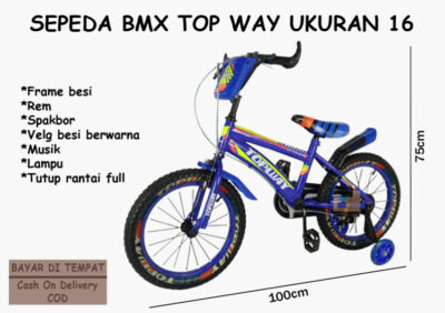 Anekadoo - Toko Mainan Sepeda BMX Top Way Ukuran 16 di kota Probolinggo