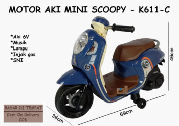 Anekadoo - Toko Mainan Motor Aki Mini Scoopy - K611-C di kota Probolinggo
