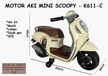 Anekadoo - Toko Mainan Motor Aki Mini Scoopy - K611-C di kota Probolinggo