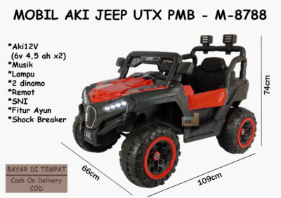 Anekadoo - Toko Mainan Mobil Aki Jeep UTX PMB - M-8788 di kota Probolinggo