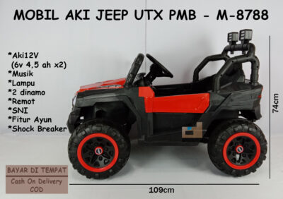 Anekadoo - Toko Mainan Mobil Aki Jeep UTX PMB - M-8788 di kota Probolinggo