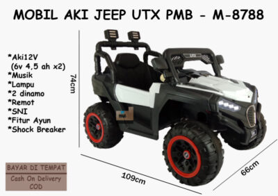 Anekadoo - Toko Mainan Mobil Aki Jeep UTX PMB - M-8788 di kota Probolinggo