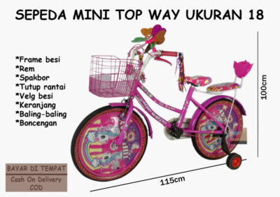 Anekadoo - Toko Mainan Sepeda Mini Top Way Ukuran 18 di kota Probolinggo