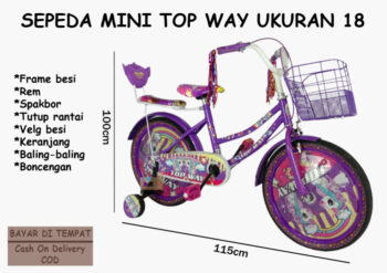 Anekadoo - Toko Mainan Sepeda Mini Top Way Ukuran 18 di kota Probolinggo