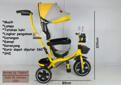 Anekadoo - Toko Mainan Sepeda Roda Tiga Exotic ET-1267 di kota Probolinggo