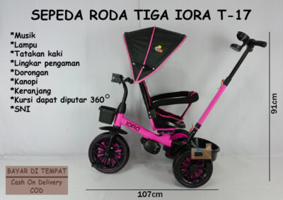 Anekadoo - Toko Mainan Sepeda Roda Tiga Iora T-17 di kota Probolinggo