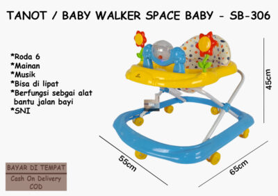 Anekadoo - Toko Mainan Baby Walker Space Baby Karakter Bunga di kota Probolinggo